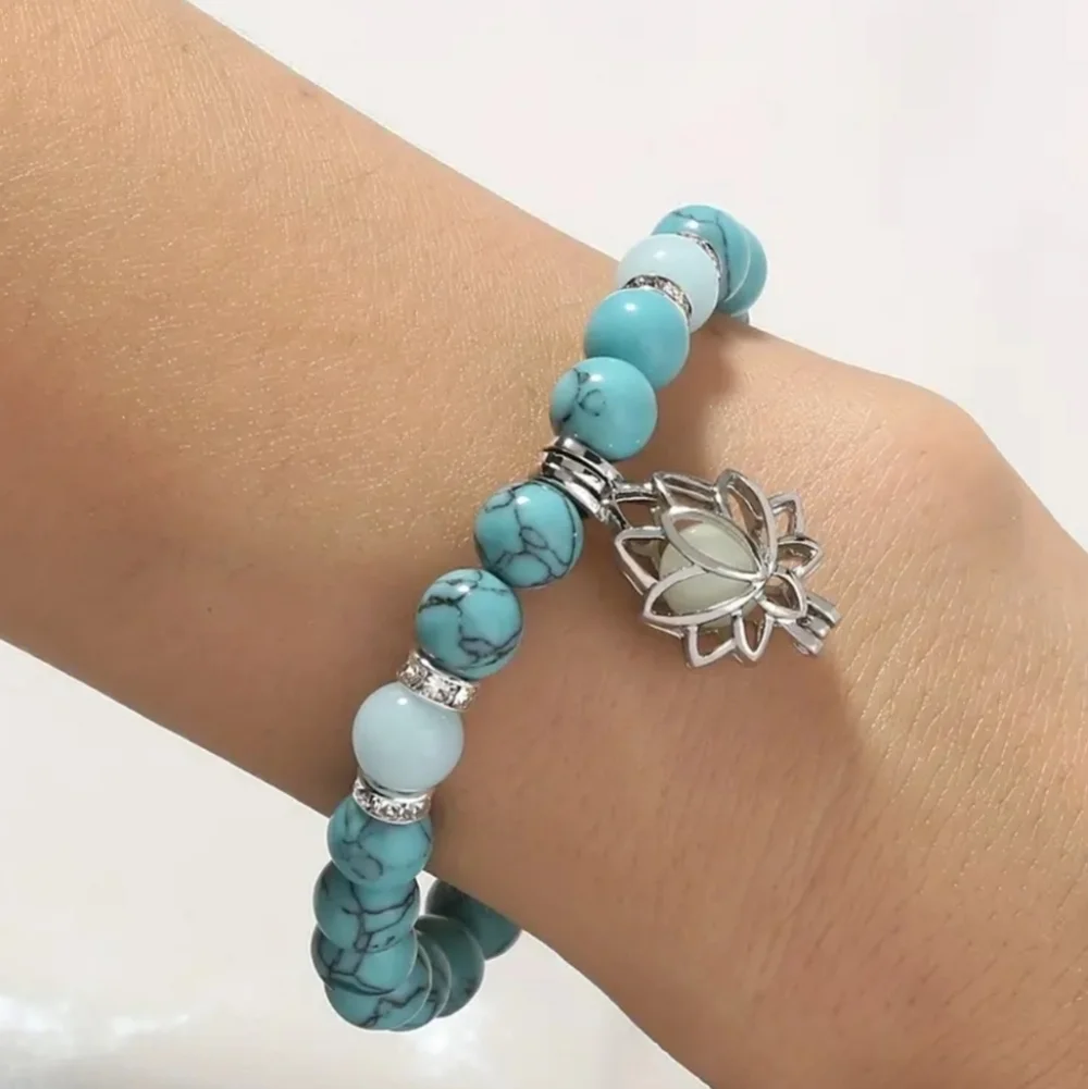 Glowing Lotus Beads Bracelet